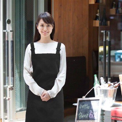 HBack Adjustable Shoulder Strap Apron With Pockets For