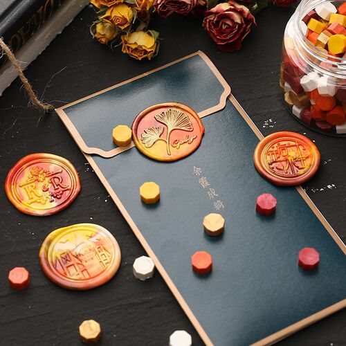 100pcs/Bag Mix Color Sealing Wax Beads Vintage Wax Seal Stam
