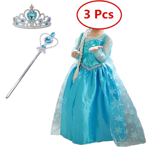 Girls Princess Dress Kids Halloween Carnival Cosplay Costume