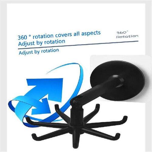 Folding Rotary Hexagon Hook Kitchen Nail Free Kitchen Ware