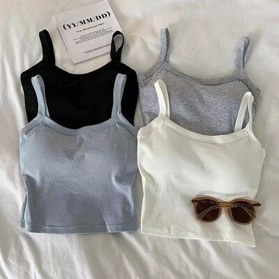 Crop Top Women Sexy Sleeveless Tops Fashion Female Underwear