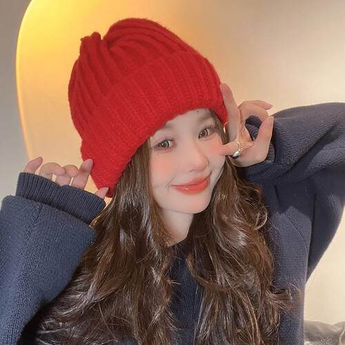 外贸款Japanese Autumn and Winter New Korean Edition Big Head