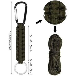 Outdoor Umbrella Rope Keychain Self Defense Lanyard Survive