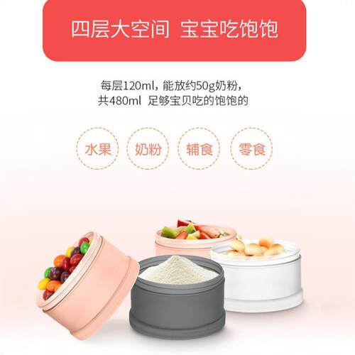 Portable Milk Powder Formula Dispenser Food Container Storag