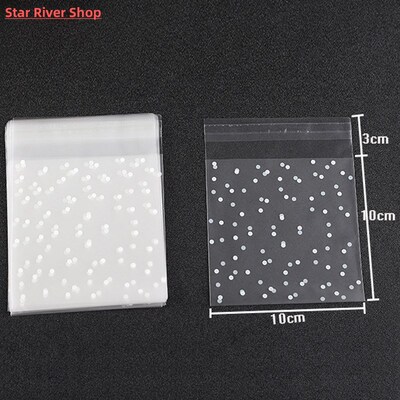 100pcs/set Gift Packing Bag Plastic Biscuits Packaging Bread