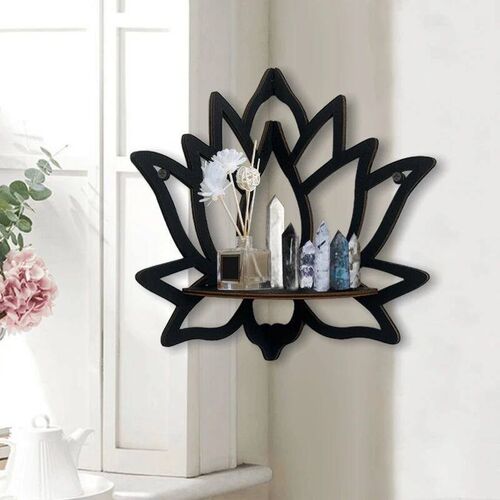 Wooden Lotus Hollow Decorative Rack Aromatherapy Organiser E