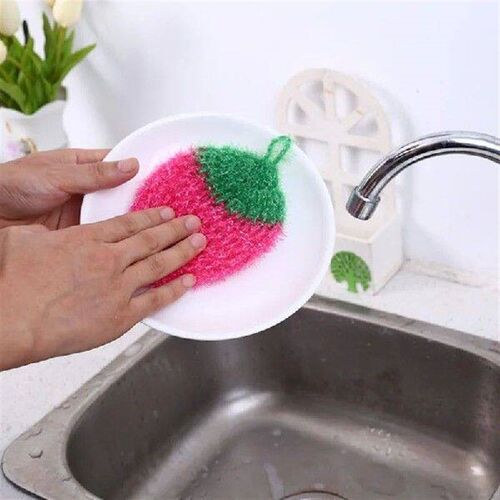 Fruit Dish Sponge Scouring Pad Clean Non-scratch Scrubber