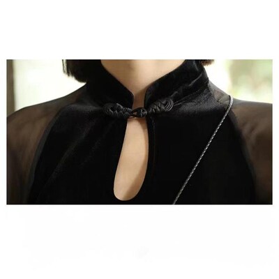 SXGOTH Mall Goth Dress Velvet Cheongsam Accessories Hallowee