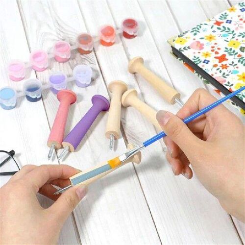 A76X-10Piece Wood Shaker Nails Screw-In Wood Hook Shaker