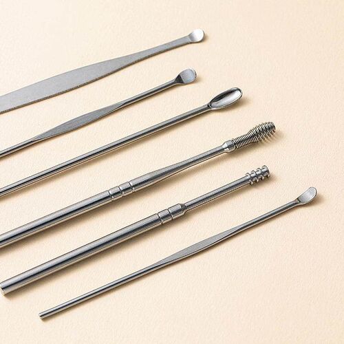 Factory wholesale stainless steel ear pick 6-piece portable