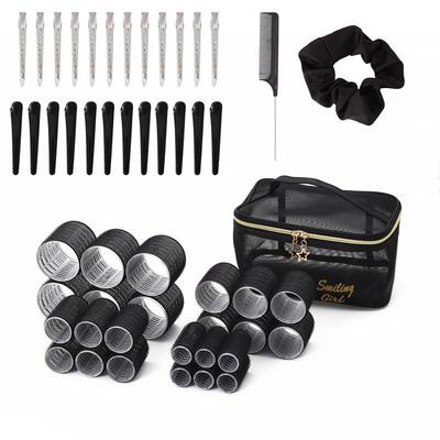 Self Grip Hair Roller Clips Set Hairroller Curling自粘魔发卷