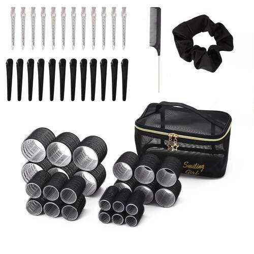 Self Grip Hair Roller Clips Set Hairroller Curling自粘魔发卷
