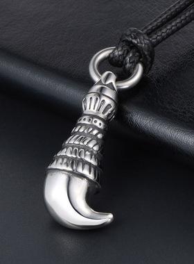 Fashion mens wolf tooth titanium steel pendant pendant pend