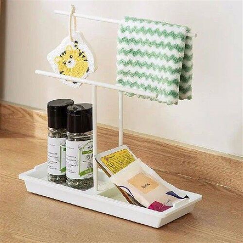 Kitchen Sponge Organizer Sponge Holder Drain Rack Dish Rag