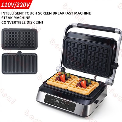 110V English Multifunctional steak machine electric grill