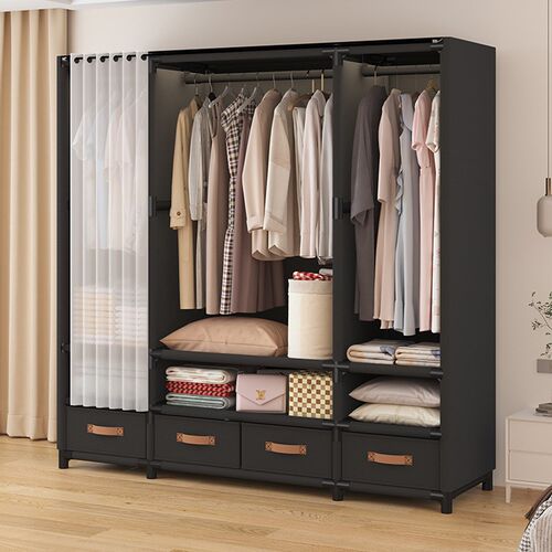 Japanese-style Household Fabric Wardrobe Simple Wardrobe