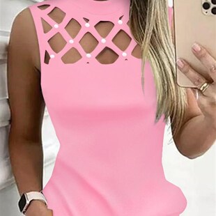 Summer Decor Womens 2023 Out Pearls Hollow Dresses Fashion