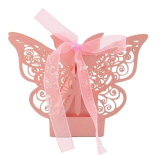 10/50/100pcs Butterfly Gift Boxes Wholesale Candy Favors Pac