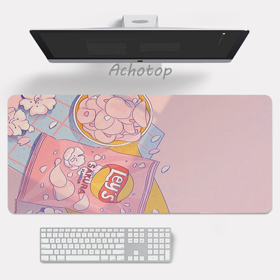 Large Anime Pink Mousepad Gamer Cute Kawaii XXL Gaming Mouse