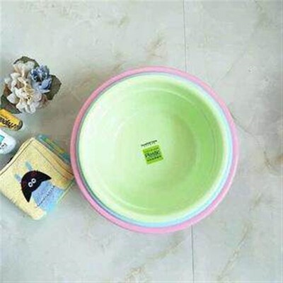 Colorful square-bottomed thickened plastic washbasin, 33cm f