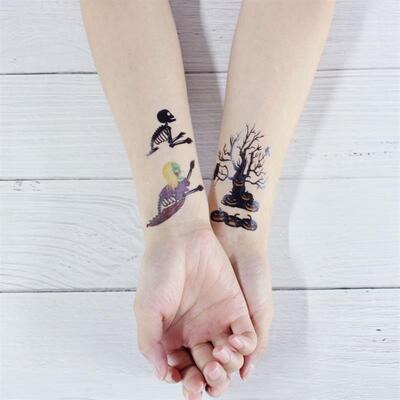Halloween tattoo stickers Scary scar tattoo stickers 纹身贴