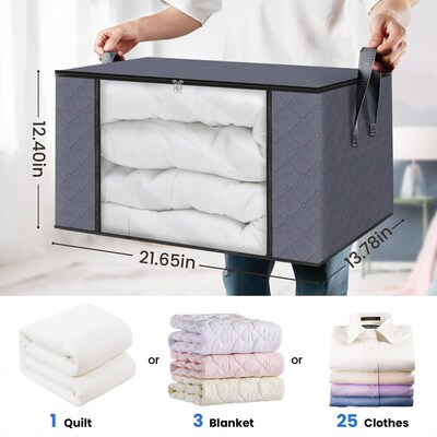 6-Pack Clothes Storage Bed Large Storage bag Organizer bags