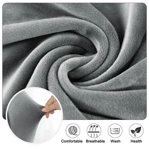 1pc Velvet Short Back Chair Cover Stretch Slipcovers Elastic