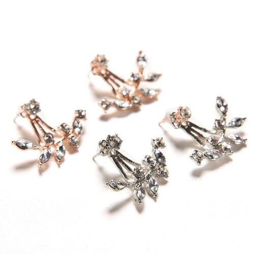 1 Pair Leaf Stud Earring For Women Gold Sliver Women Earings