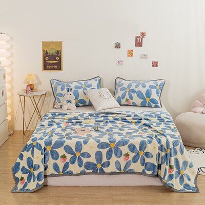 Blanket Quilt winter Double sided warmth Extra thick flannel