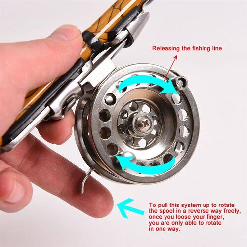 49.5mm 59mm Fly Fishing Reel Right Handed Aluminum Alloy Smo