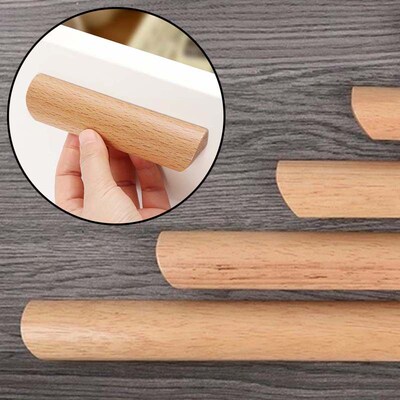 Nordic Cabinet Solid Wood Handles Environmental Friendly War
