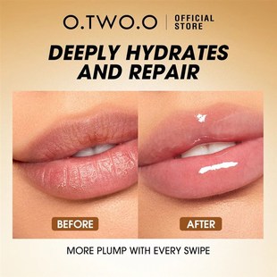 O.TWO.O Lip Oil Gloss Lip Plumper Makeup Moisturizing NonSti