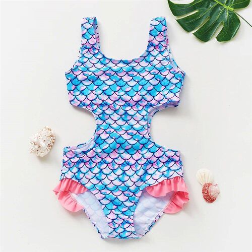 2-12Y Toddler Baby Girls swimwear one piece Girls swimsuit L