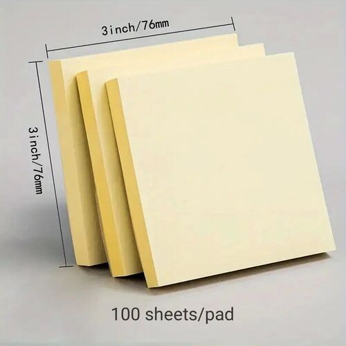 3x3 Sticky Note Paper Bright Colored Memo Pad Self-adhesive