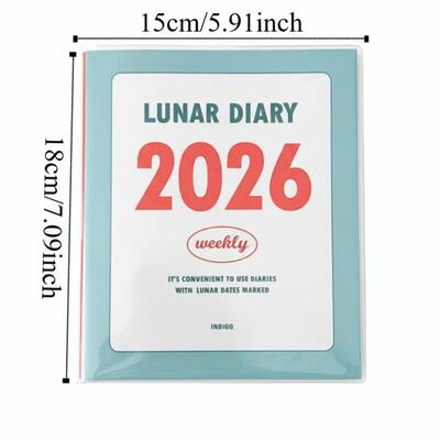 2026 Korean Notebook Schedule Book Student Monthly and Weekl