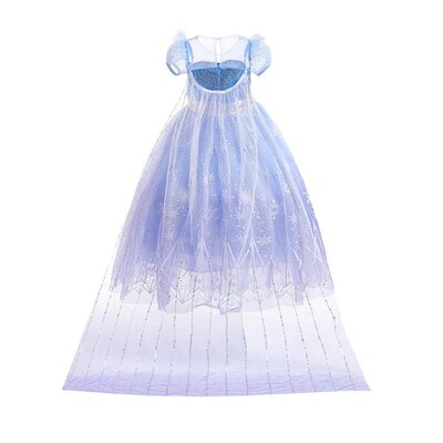 Elsa Role Playing Dress Light Up Kids Halloween Frozen Carni