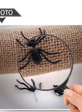 Halloween Decoration 1Piece 3D Creepy Black Spider Ear