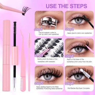 Lashes 240pcs DIY Eyelash Extension D Curl Long Individual L
