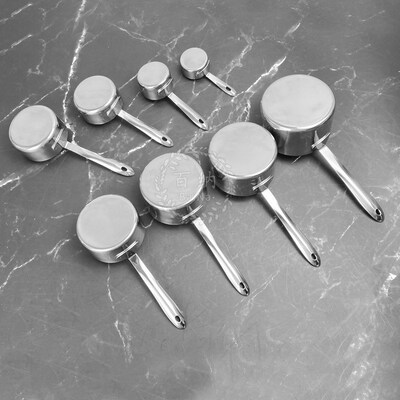 Measuring Cup Stainless Steel 8Piece Set Coffee Scoop Flour