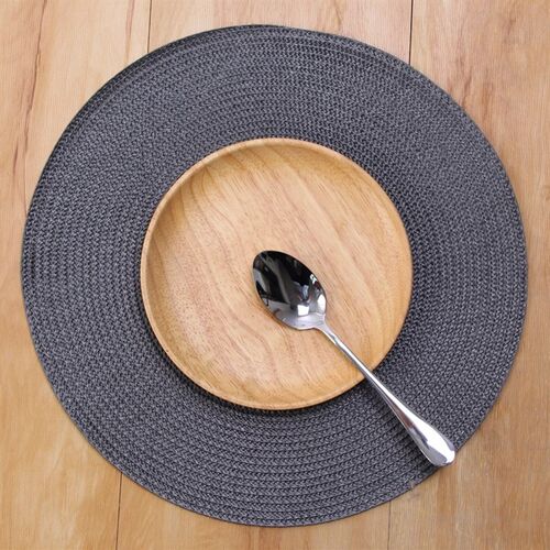 4pcs PP Dining Table Mat Woven Placemat Pad Heat Resistant