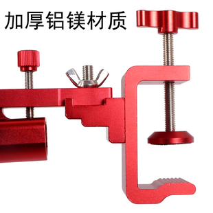 新款加厚钓台钓箱前置大物炮台钓台配件固定架巨物炮台座万向旋转