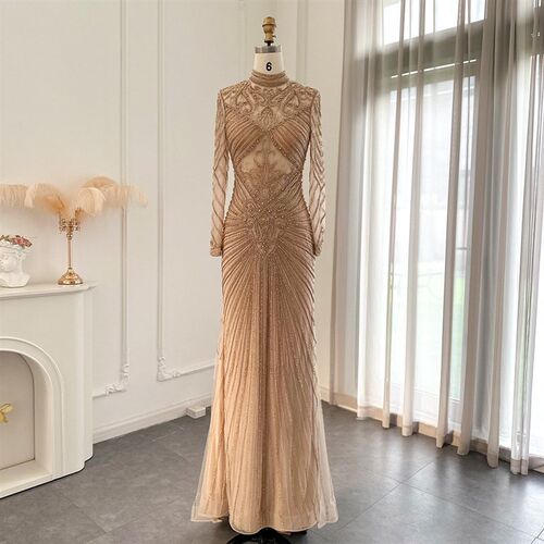 Sharon Said Heavy Beaded Emerald Green Dubai Luxury Evening