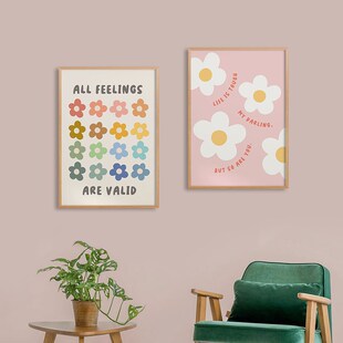 心理咨询室布置装饰画英文治愈励志标语挂画心理学辅导室墙壁画