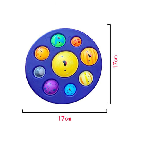 Eight Planets Simple Dimple Popset Fidget Sensory Toy keycha