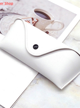 Durable Leather Eye Glasses Sunglasses Hard Case Convenient