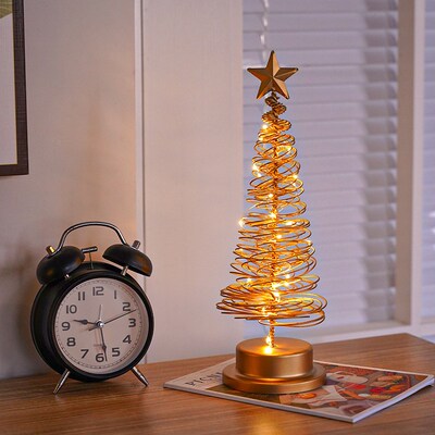 New LED Christmas tree light ornament bedroom desk lamp