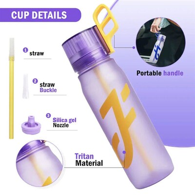 Air Flavored Water Bottle Gym Fitness Drinking Bottle with H