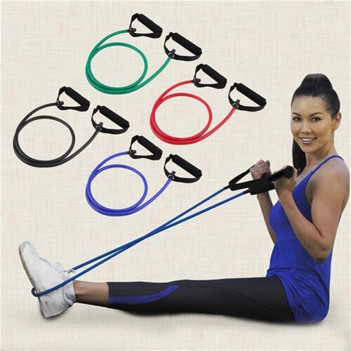 Fitness Resistance Band Rope Tube Elastic Exercise for Yoga