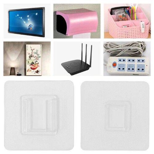 Double-Sided Adhesive Wall Hooks Easy Installation Home