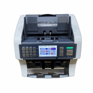 银行类多国定制一口半点验钞机混点清分合计美元 合计金额 欧元